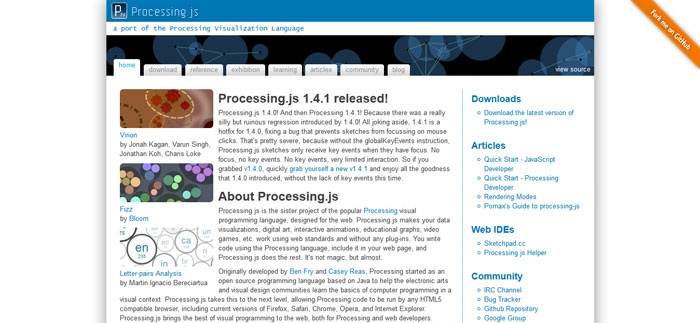 Processing.js jQuery Data Visualization Plugin