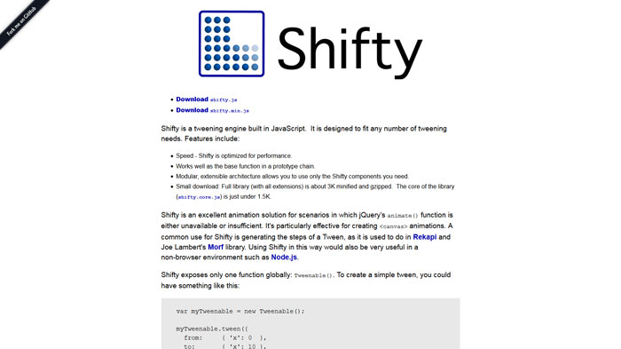 Shifty jQuery animation plugin