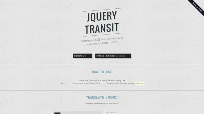 Transit jQuery animation plugin