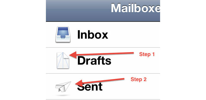 iOS Mail - The icons