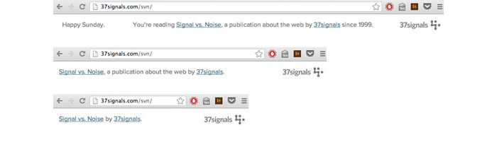 37 Signals - Blog post header text