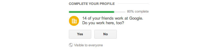 Google+ - Guesses where a user might work based on where their friends work.