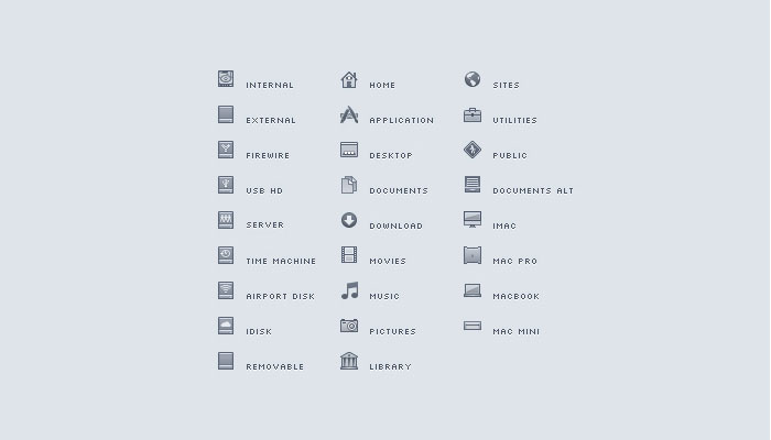 Mac OS X Lion Icons for Inspiration and download