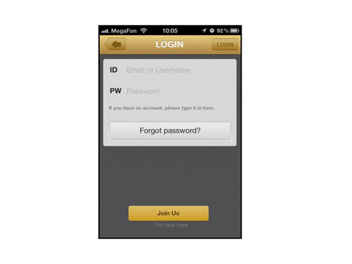 Interesting Mobile Logins To Inspire You For Your UI Projects 18