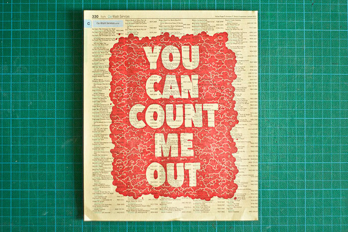 Count Me Out Posters Print Inspiration