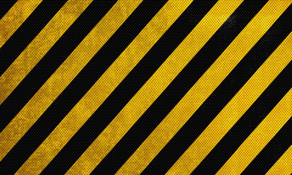Black and Yellow Warning Lines texture