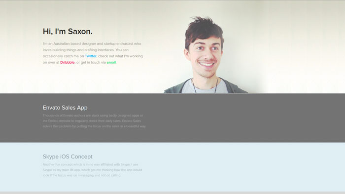 bysaxon.com.au One Page Website Design