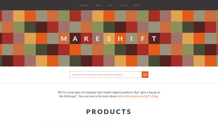 makeshift.io One Page Website Design