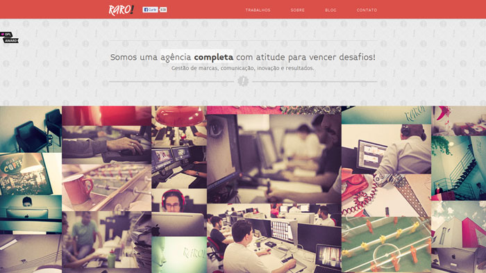 raro.ag One Page Website Design