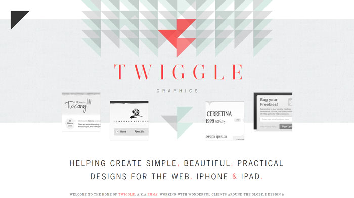 twigglegraphics.com One Page Website Design