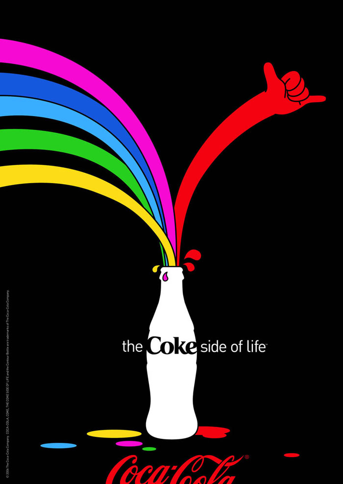 The Coke side of life Print Advertisement