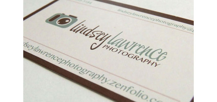 Lindsey Lawrence Photography Business card