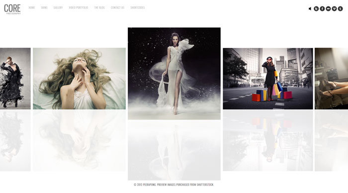 Core Photography website design