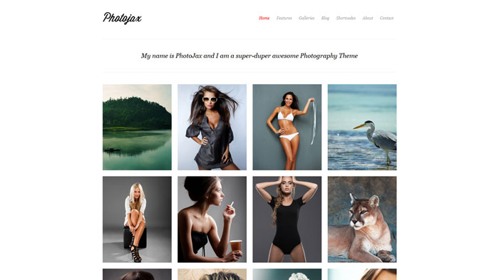 photojax Photography website design