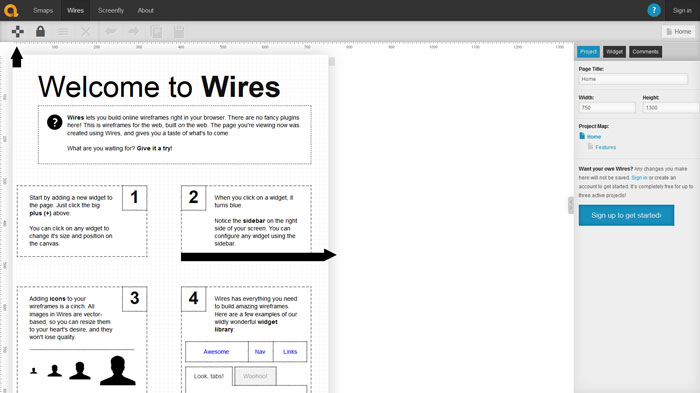 Wires Wireframing and prototyping tool