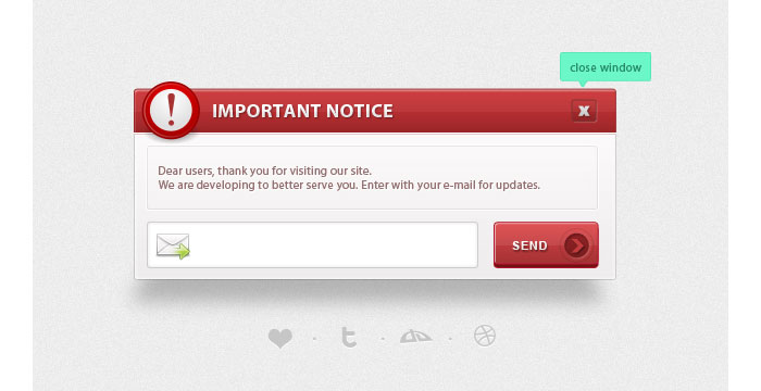Important Notice Design for download