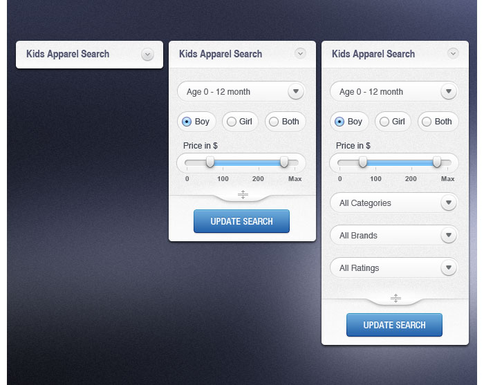 Search Dropdown Design for download