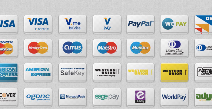 75 Free Buttons For Online Payment Service Providers