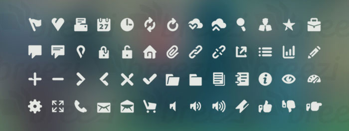 Minimal UI Icon and Font Set