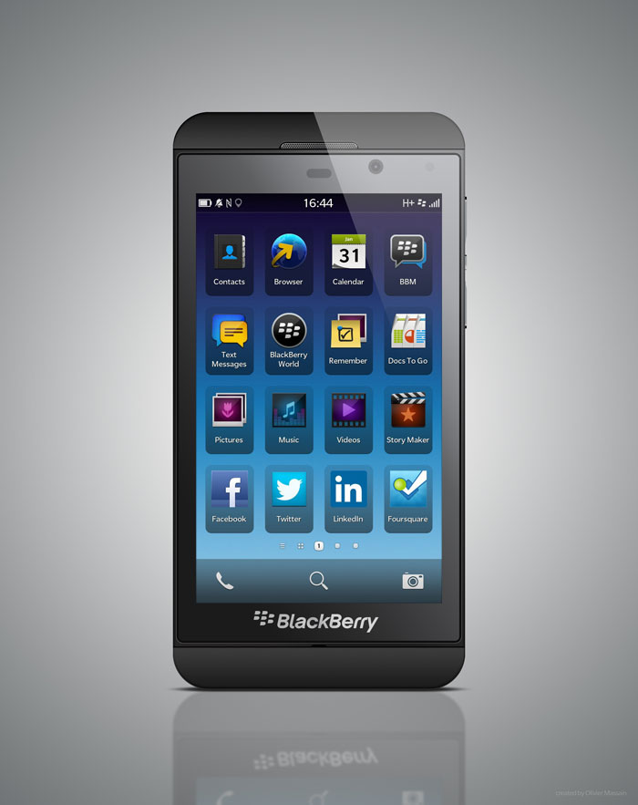 BlackBerry Z10 Mockup Design