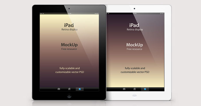 Psd iPad Retina Mockup Template Mockup Design