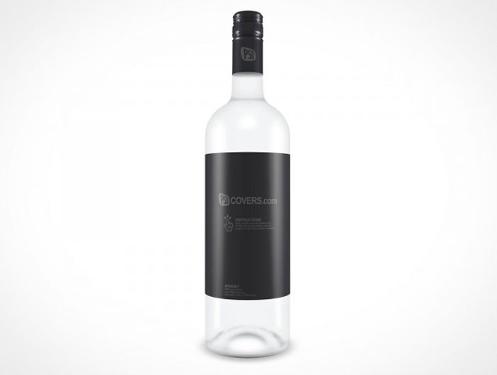 Wine 001 Bottle Mockup Design