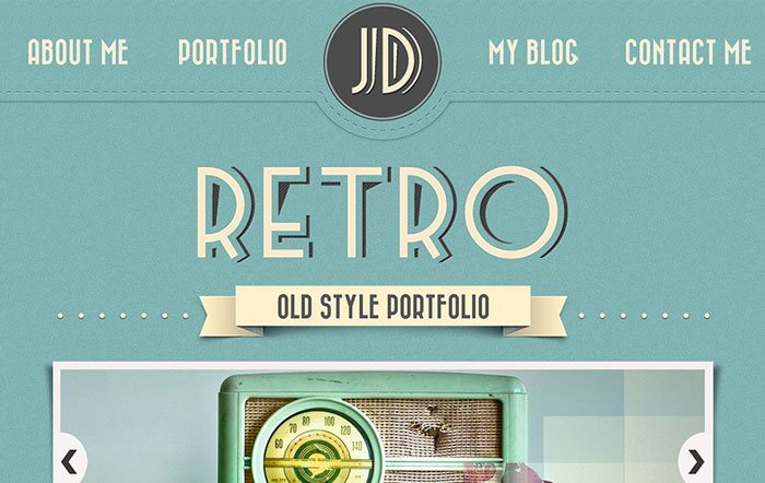 Retro Portfolio – Full PSD pack
