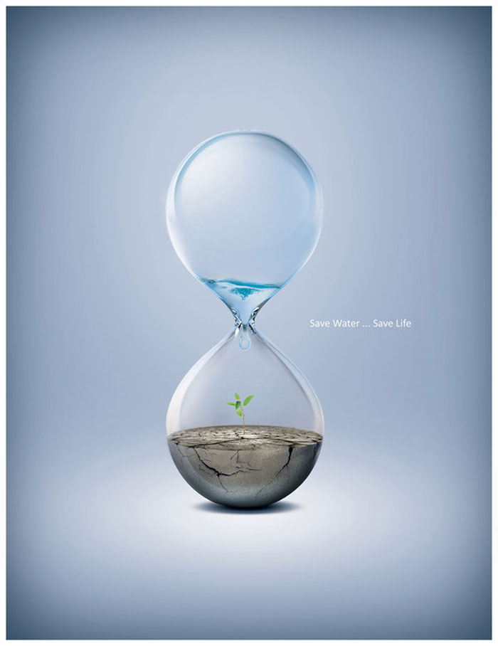 Save Water Photoshop Design Inspiration