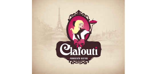 Clafouti Restaurant Logo Design
