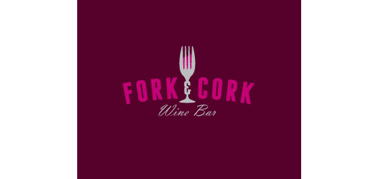 Fork & Cork Restaurant Logo Design