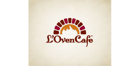L'Oven Cafe Restaurant Logo Design