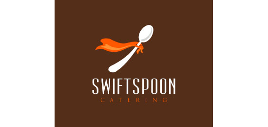 Swift Spoon Catering Restaurant Logo Design