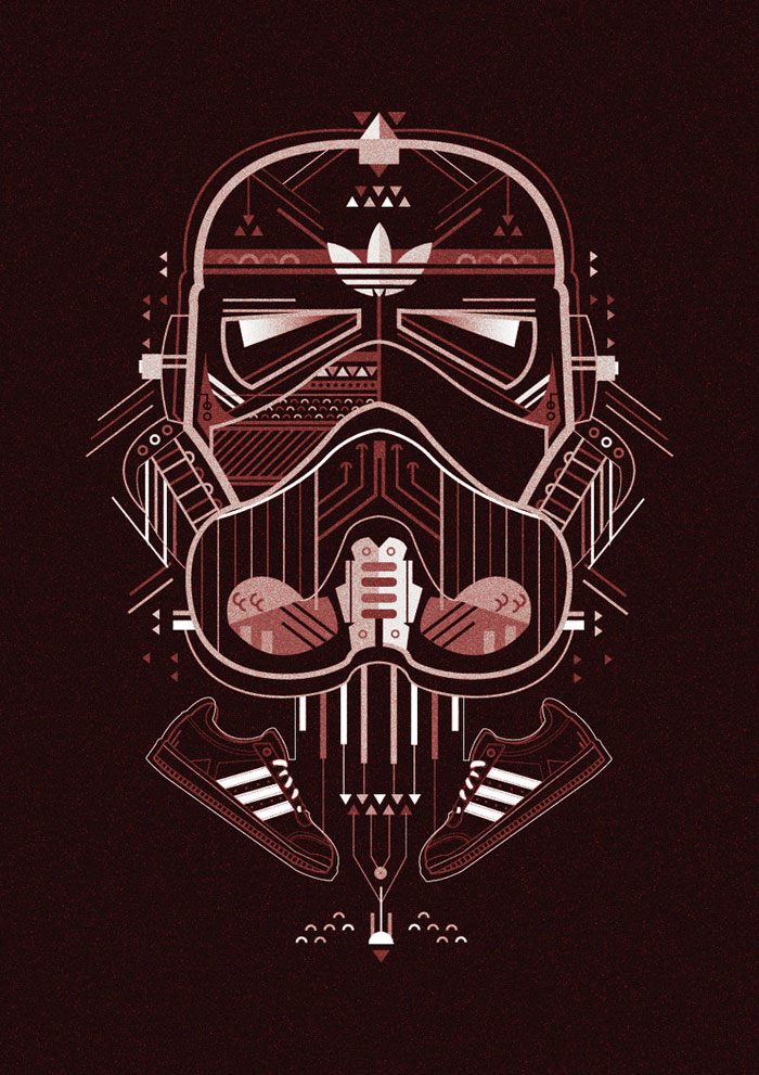 Stormtrooper Sci Fi Vector Illustration