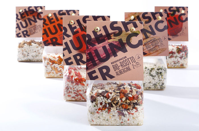 Reishunger Bio-Risotto Package design