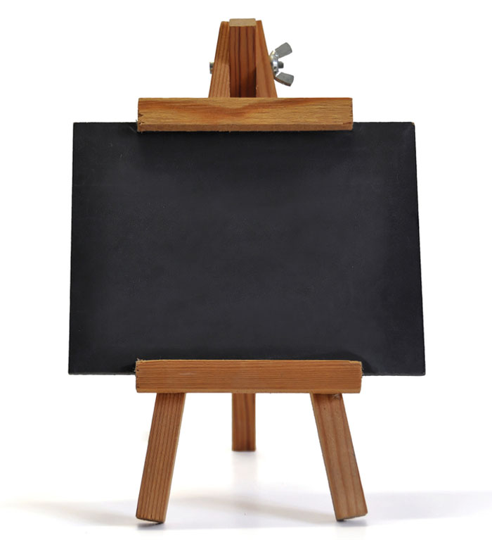 Blackboard with easel 