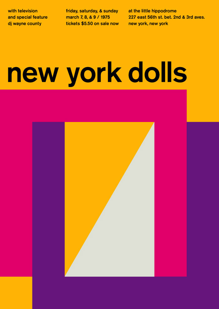 New York Dolls poster