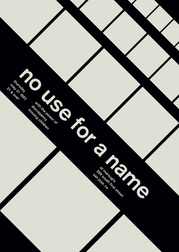 No use for a name poster