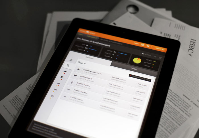 Device Dashboard - iPad - UI/UX/iOS User Interface Design Inspiration
