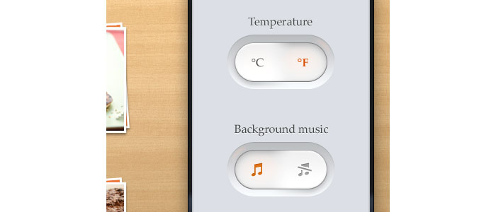 Quick Setting Toggles User interface Design Inspiration