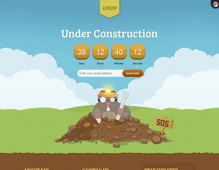 Mole Under Construction Page Template Page
