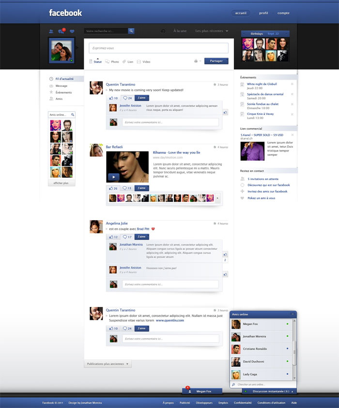 Facebook redesign 2