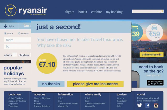 Ryanair 3 redesign