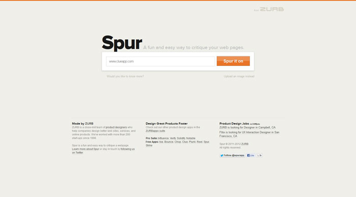 Spur: A fun and easy way to critique your web pages