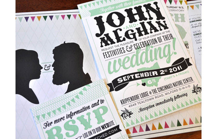 Meghan and John Wedding Invitation